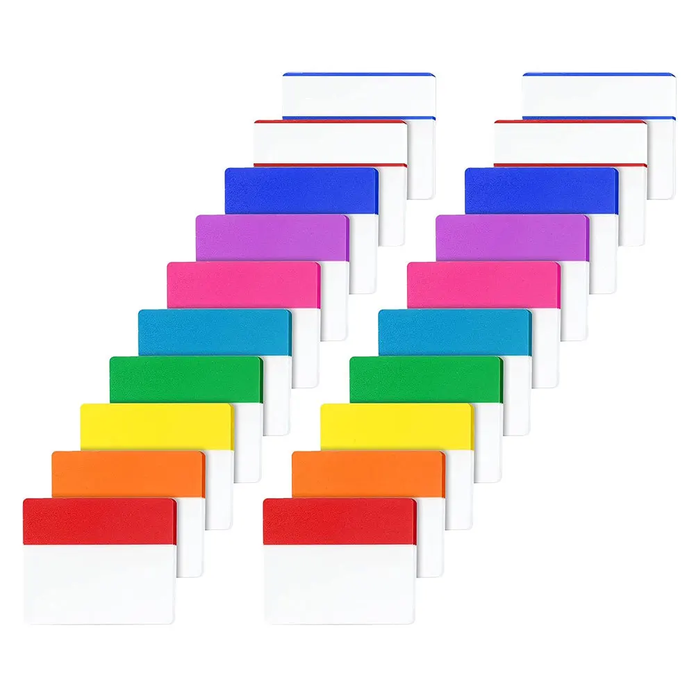 

20 Adhesive Waterproof Index Tabs Colorful Reading Strips Sentence Markers Portable Sticky Book Tabs Household Page Markers