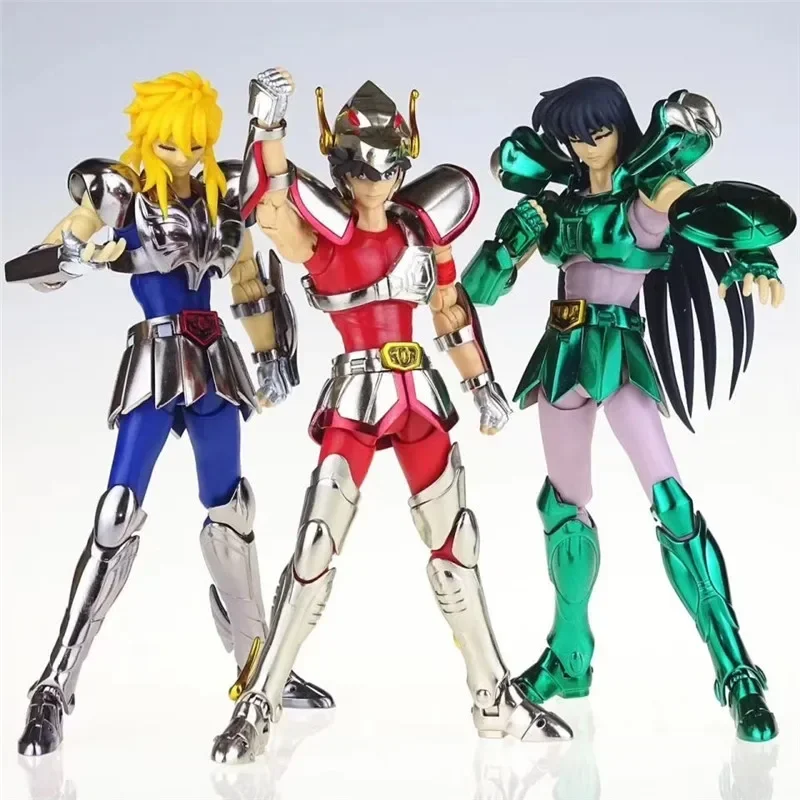 In Stock GT EX Bronze Pegasus Seiya V1 Hyoga Cygnus Dragon Shiryu Phoenix IKKI Shun Safety Cap Helmet Metal Armor Action Figure