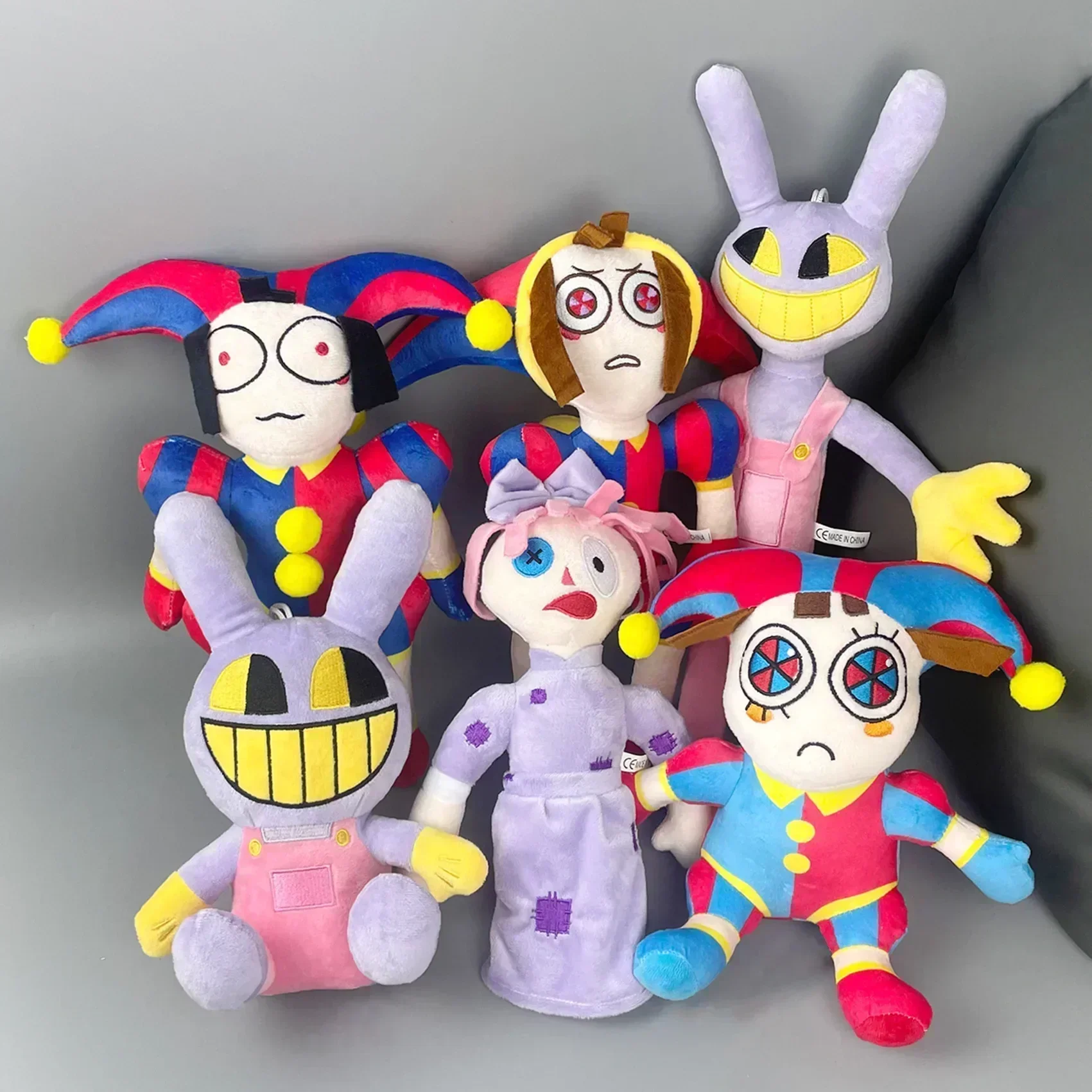 The Amazing Digital Circus Pomni Jax Plush Toy Anime Cute Theater Rabbit Doll StuffedCartoon Clown Christmas Kids Gifts