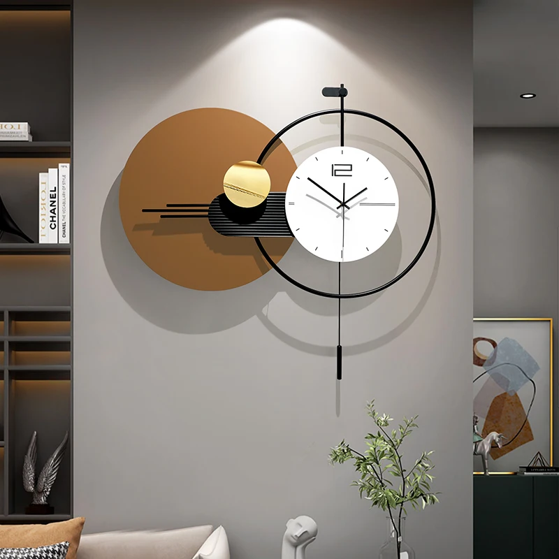 Nordic Korean Wall Watch Metal Wall Art Aesthetic Bathroom Xenomorph Fashion Wall Clocks Large Horloge Murale Home Decoration