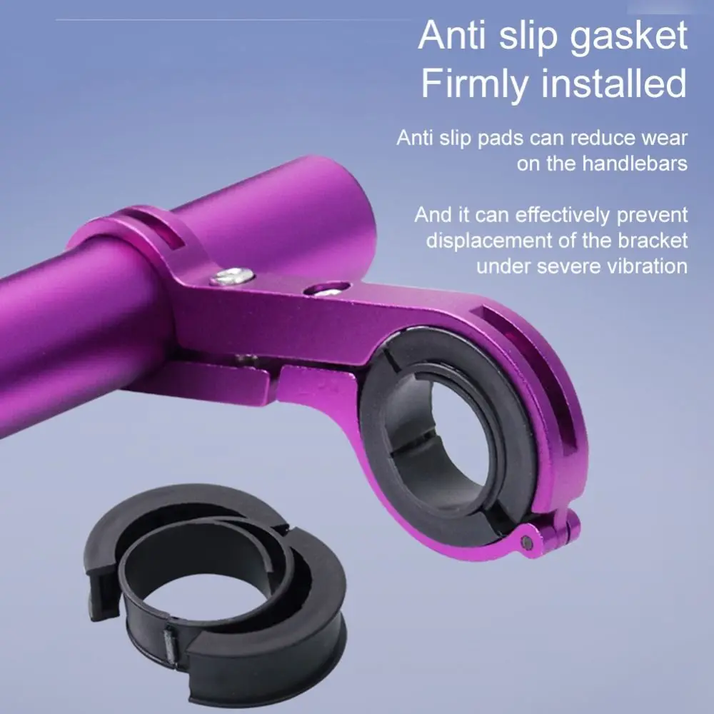 Aluminum Alloy Handlebar Extension Bracket Multifunctional Rust-resistant Bicycle Holder Easy Installation Space-saving