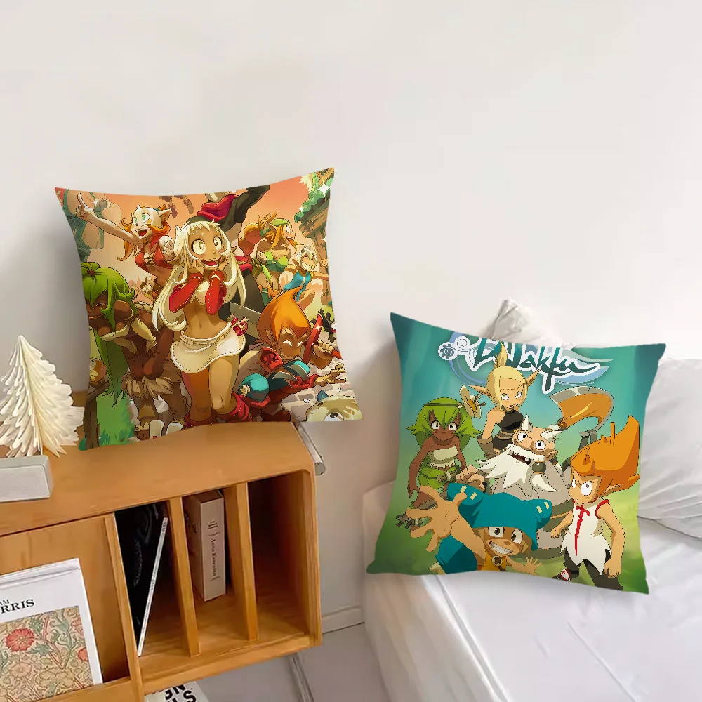 Cartoon Game W-Wakfu Pillow Case Comfortable soft Cushion for Sofa Home office Decor and Protective Covers