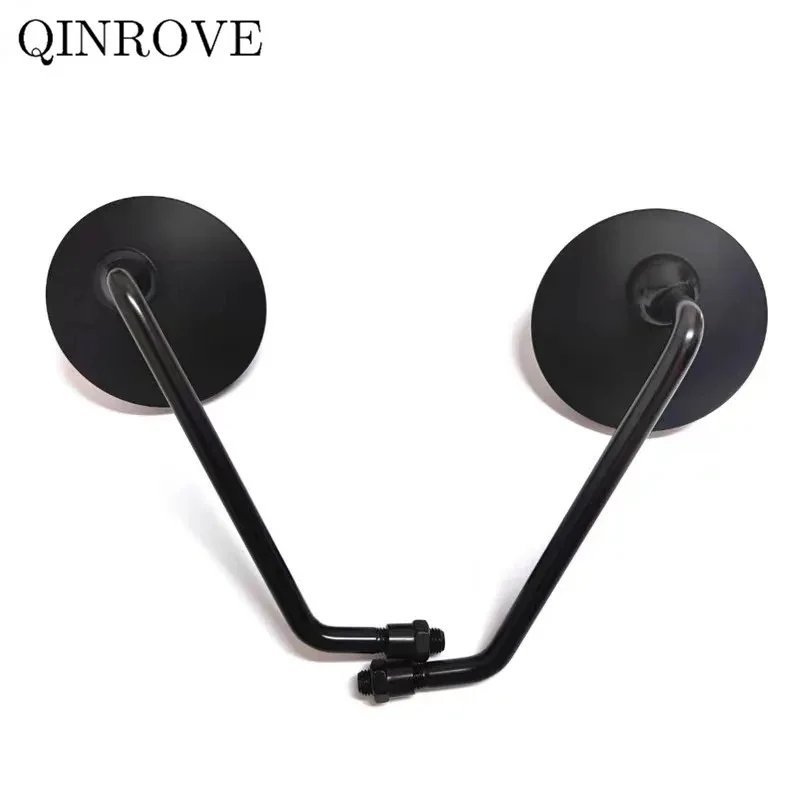Motorcycle Rearview Mirrors Retro ABS 7/8'' 8/10MM Universal Round Mirror For Royal Enfield Himalayan meteor 350 Honda Shadow
