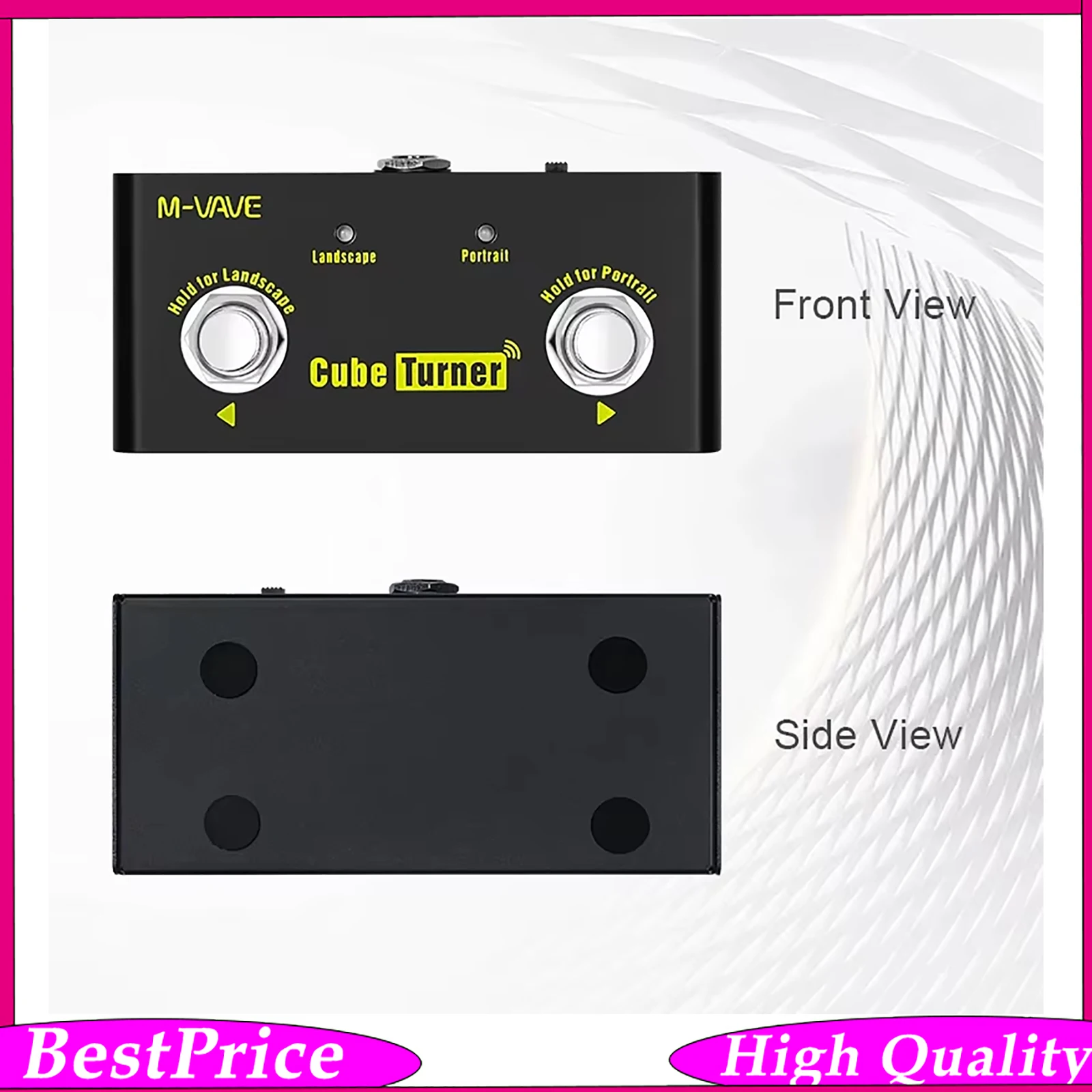 M-VAVE Wireless Pedal Page Turner Music Sheet Rechargeable Turner Loop Connection Compatible with Android iOS
