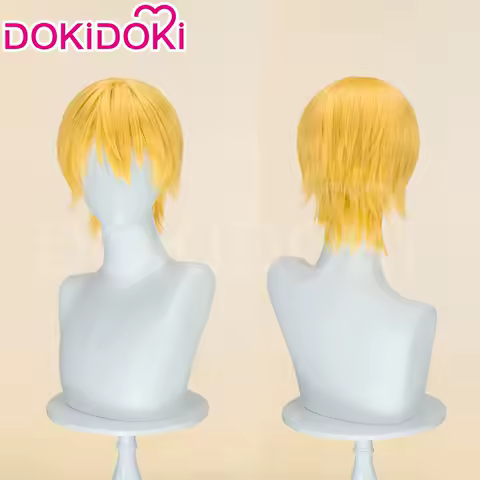 Kise Ryota Cosplay Wig Anime Kuroko's Basketball DokiDoki Men 32cm Short Yellow Hair Kise Ryouta Cosplay Halloween Free Wig Cap