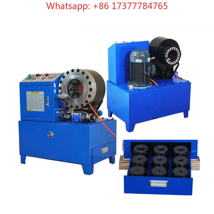 Hose Crimping Device AC Air Hydraulic Hose Crimper Machine Factory Direct Supply Competitive Priced High Pressure 1/4'''-2'''