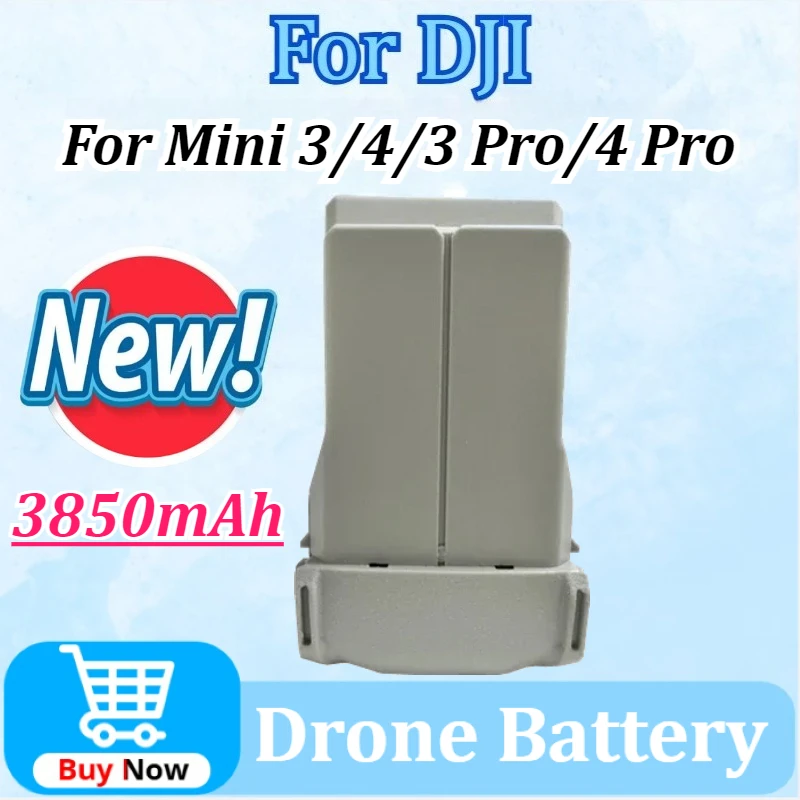 

Drone Battery for DJI Mini 3/4/3 Pro/4 Pro 7.38V 3850mAh Upgraded Intelligent Flight Battery Flight Time 47 Minutes High Quality