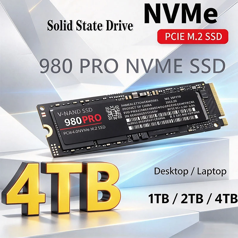 980 Pro M.2 PCIe4.0 NVMe SSD,500GB/1TB/2TB/4TB,High Speed Solid State Drive for Gaming Desktop & Laptop PC Storage Upgrade