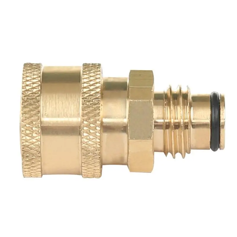 【L】Pressure Washer Adapter 1/4 Inch High Performance Replaces Coupling Copper Converter Fitting Quick Replacement Parts Coupler