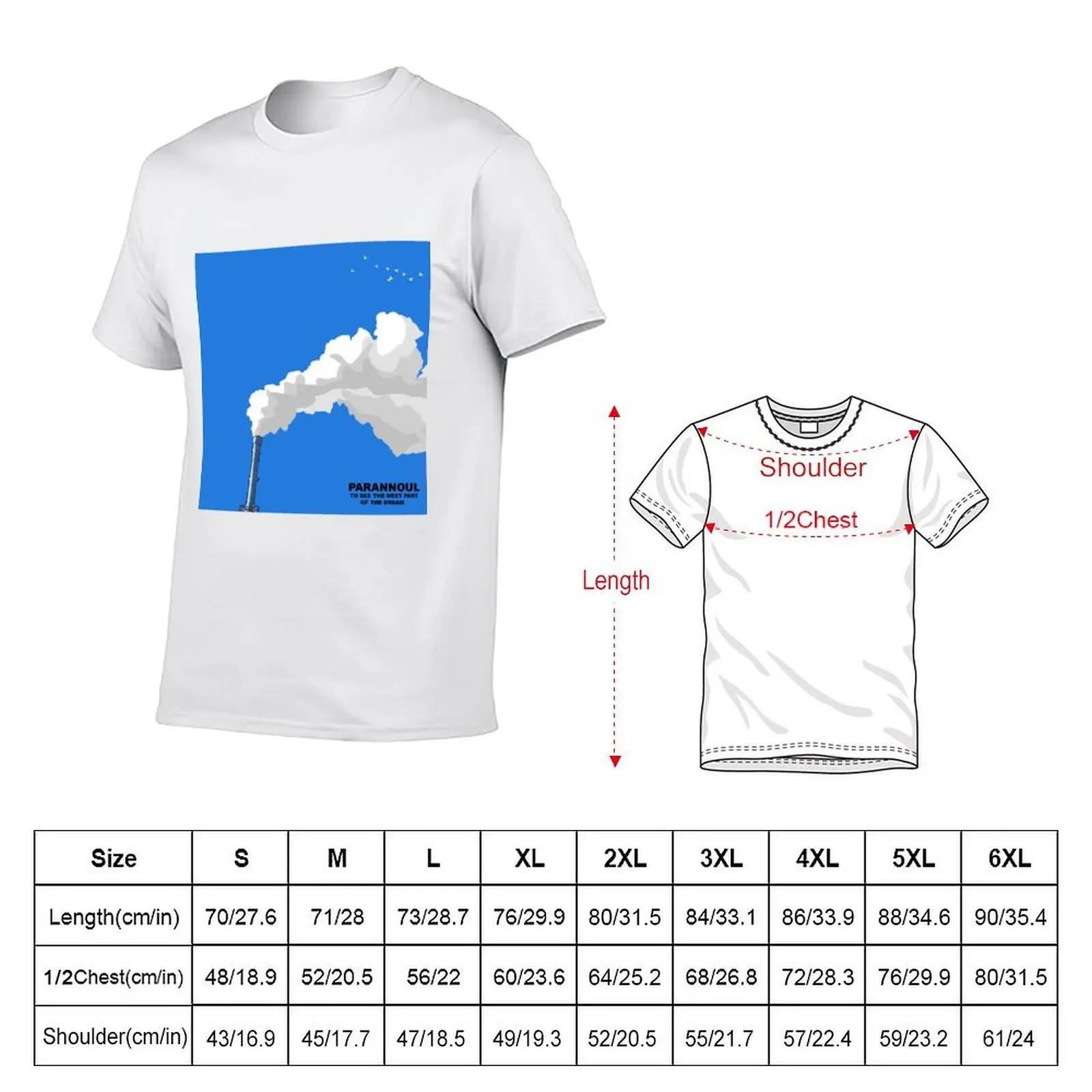 PARANNOUL TO SEE THE NEXT PART OF THE DREAM T-Shirt t shirt for man cotton tshirt 100% t shirts for man graphic vintage T-Shirt