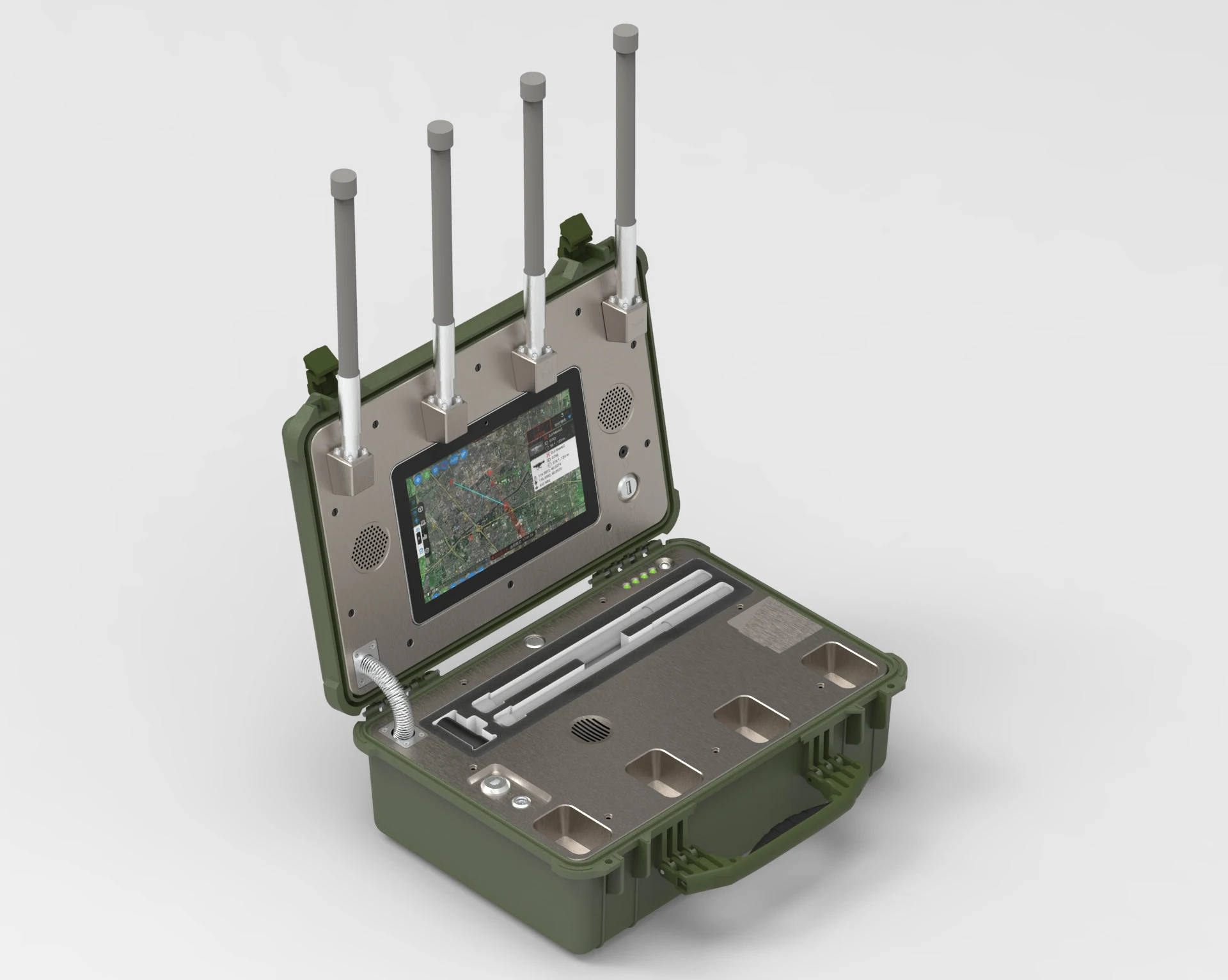 Portable Suitcase Type 2.4G 5.8G 1.4G 5.2G 900m Signaling Equipment System Briefcase Customizable
