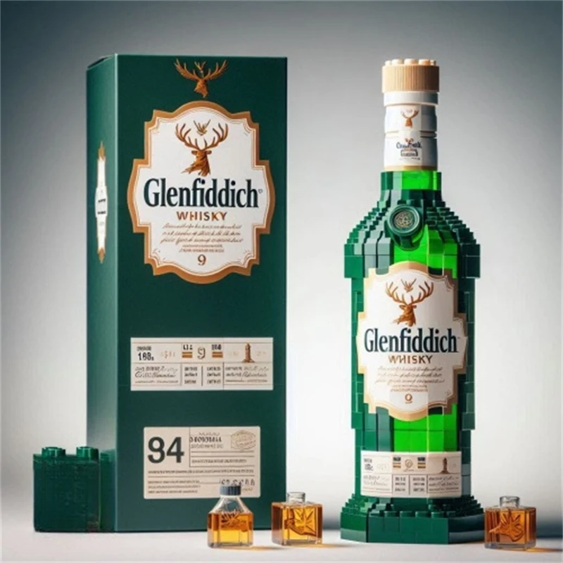 

Whiskey Bottle Building Blocks Creative Modular Gift Set For Adults Elegant Bar Centerpiece For Spirits Fans Couples Birthday