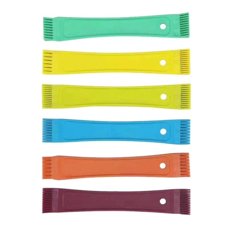 E5BE 6 Pcs FCR6 Airconditioner Fin Reparatie Kam Set Spoel Borstel Condensor Auto A/C Radiator Condensor fin Stijltang