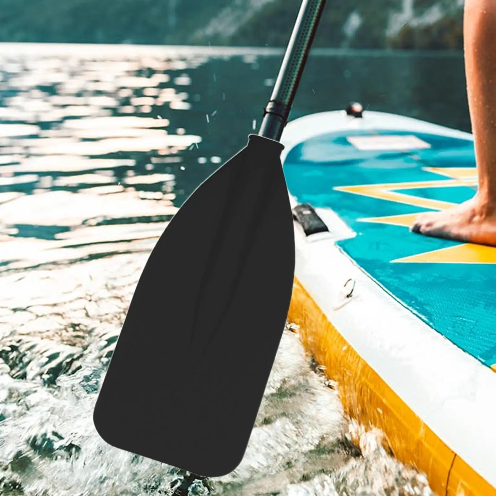 Paletas de canoa, paletas de canoa de aluminio ergonómicas, rodamiento de carga fuerte y grueso, remos de tubo de aluminio, diseño portátil para canotaje, piscina, lago