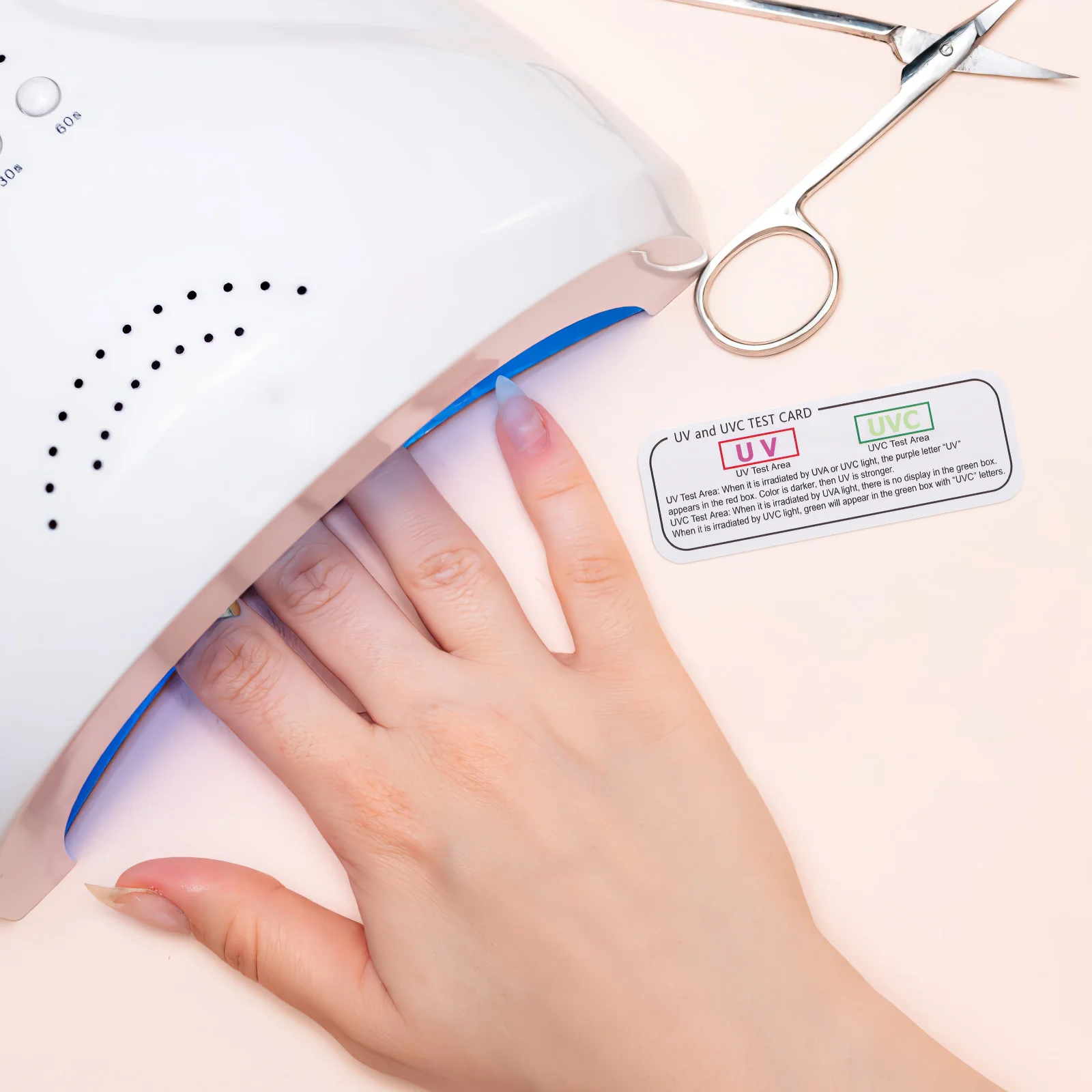 

5pcs Uv Light Test Cards Uvc-Uva Indicator Paper For Disinfection Box Lamp Testing Strip Indoor Uv Analysis Tool