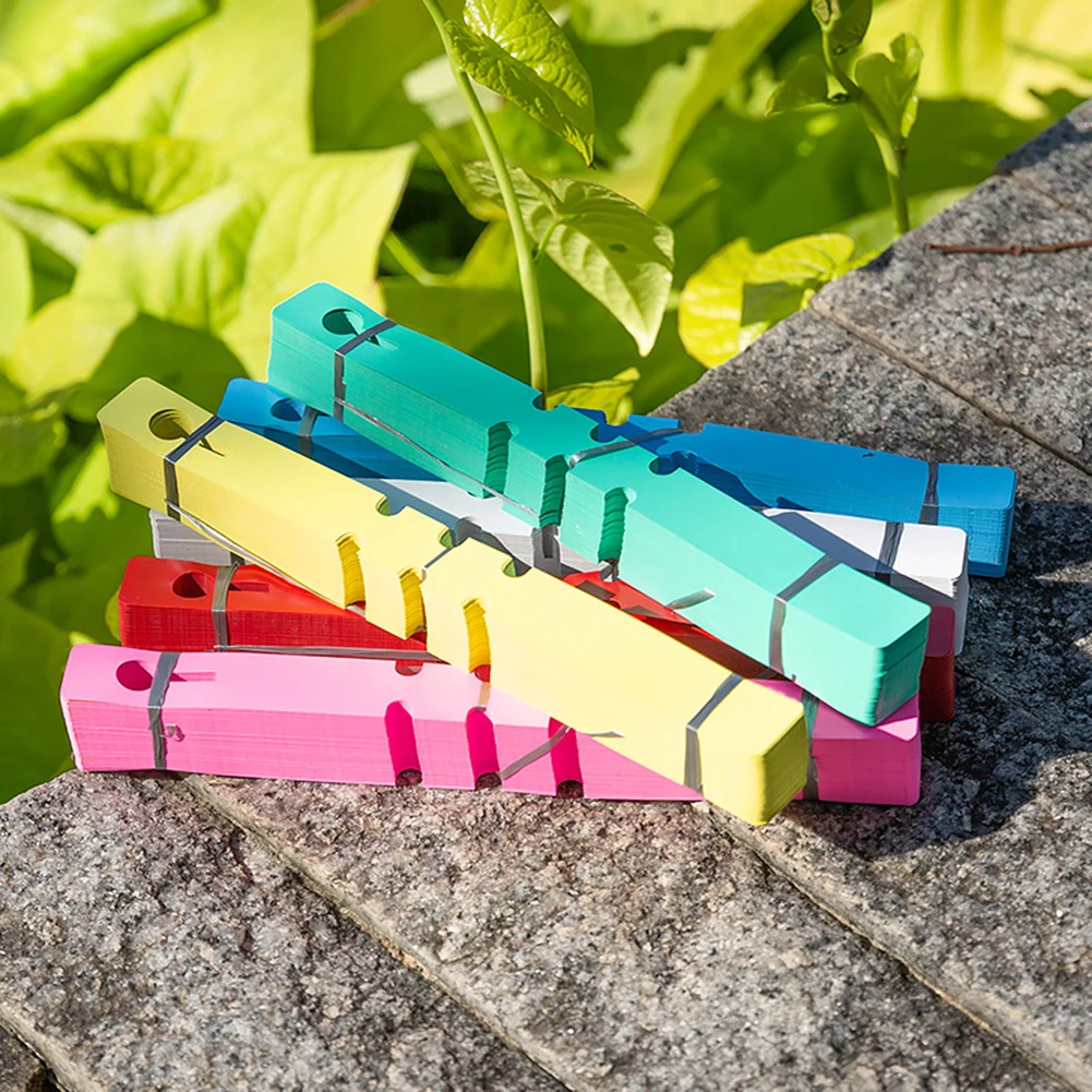 100pcs PVC Waterproof Plant Markers Plastic Plant Hanging Tags Gardening Plant Marker Label Garden Tools