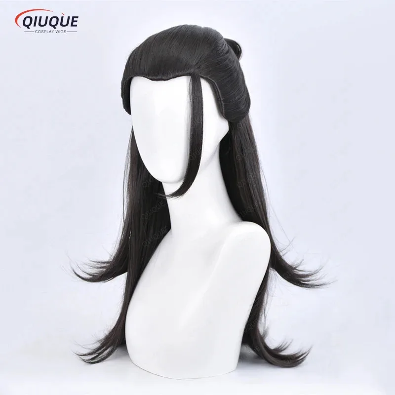 

asdh8@Anime Suguru Geto Kenjaku Cosplay Wig Black Long Heat Resistant Synthetic Hair Party Play Wigs + Wig CapCOSda@