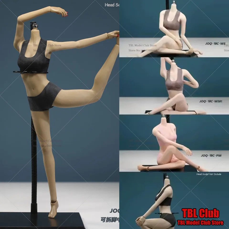 

JIAOU DOLL JOQ-10C 1/6 DIY Super- Flexible Narrow Shoulder Middle Breast Seamless Metal Skeleton Female Detachable Foot Body