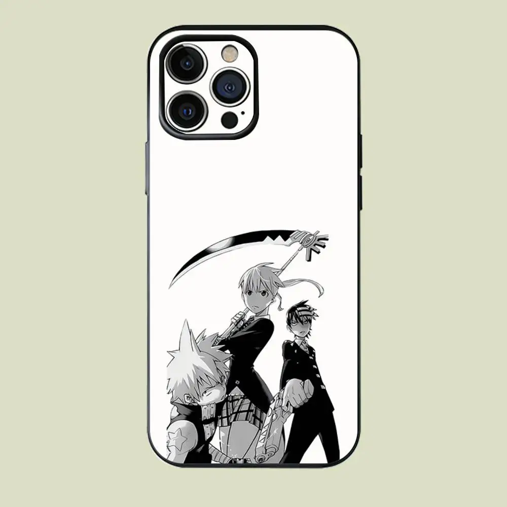 

Anime S-Soul E-Eater Round Phone Case Silicone Phone Case For iPhone 17 16 15 14 13 12 Plus Pro Max Shockproof Soft Cover