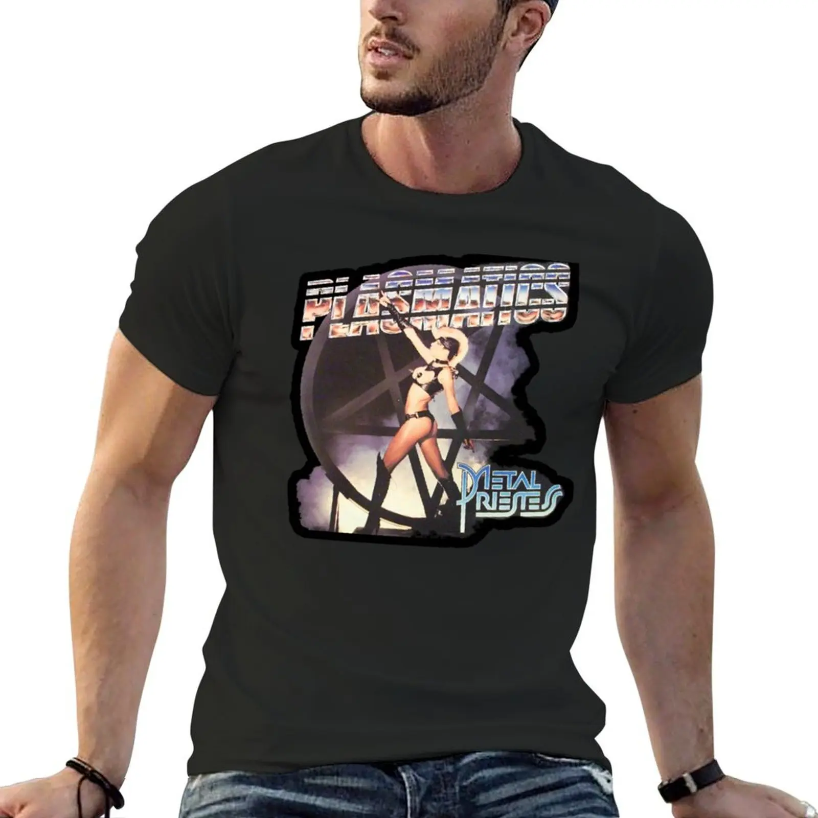 PLASMATICS PUNK ARTWORK T-Shirt oversizeds customs custom shirt tees T-shirts for men cotton