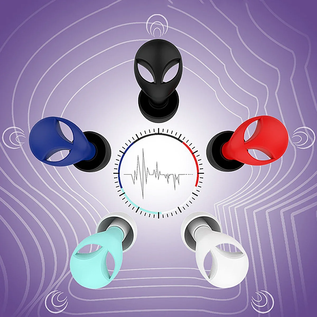 Alien Silicone Sleep Noise Reduction Earplugs Set Waterproof Swim Earplug Concert Hearing Protection Sound Insulation Products