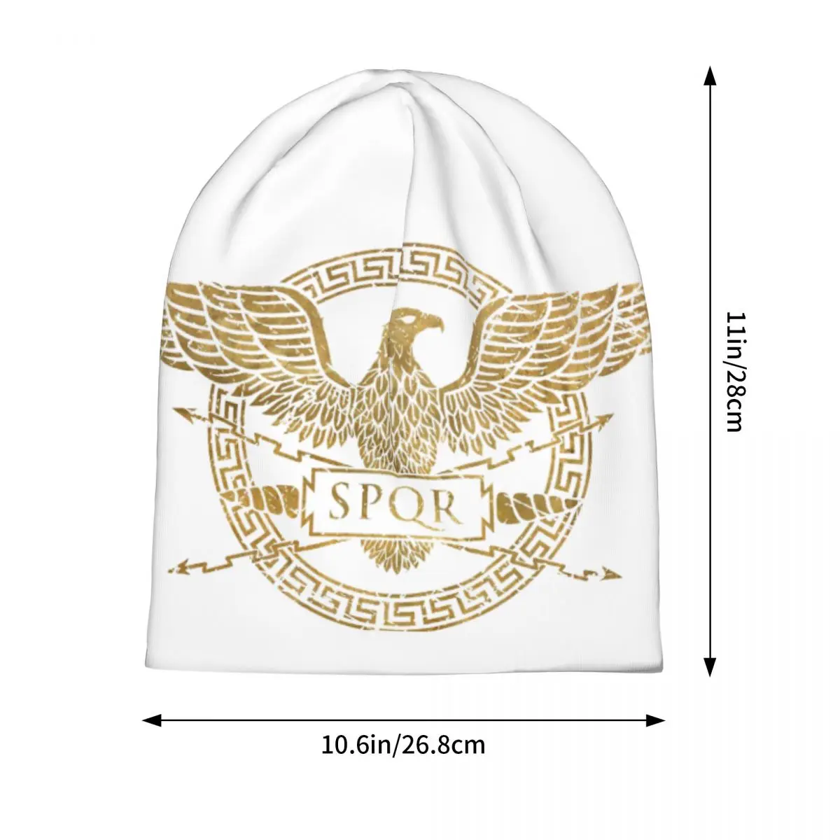 SPQR Roman Empire Eagle Emblem Unisex Adult Beanies Caps Knitting Bonnet Hat Warm Hip Hop Autumn Winter Outdoor Skullies Hats
