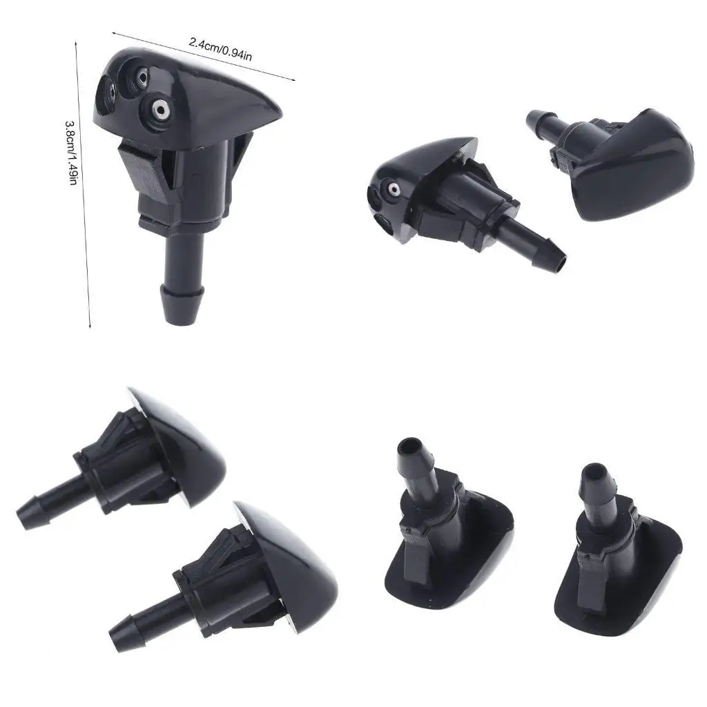 

31BC 2Pcs Auto Windshield Glass Wiper Nozzle Plastic for Valve for Hyundai Accent Ela