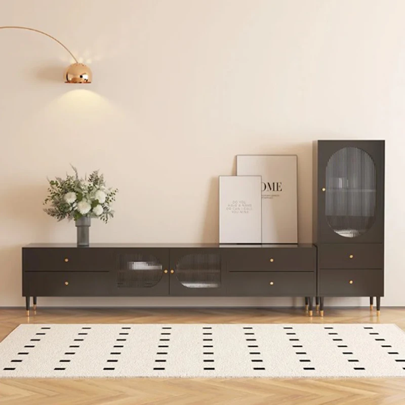 

Aesthetic Simple Tv Stand Elegant Luxury Storage Glamour Display Cabinet Tv Table Minimalist Simple Muebles Postmodern Furniture