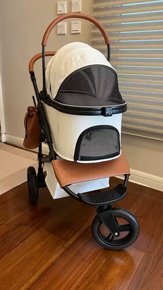 

Premium Pet Stroller for Cats Small Dogs Detachable 3 Wheel Outdoor Dog Cart