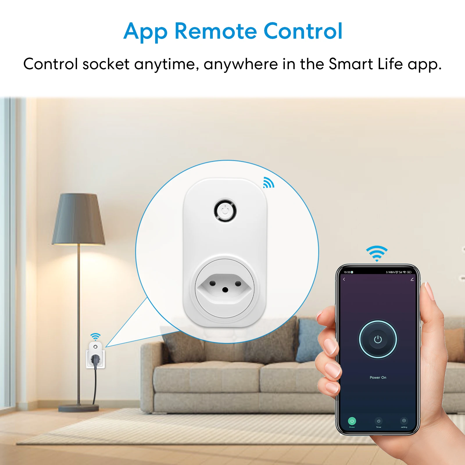 LoraTap Wireless Smart Swiss Brazil Plug WiFi Socket Tuya Smart Life App Remote Control Timing Home Assistant Alexa