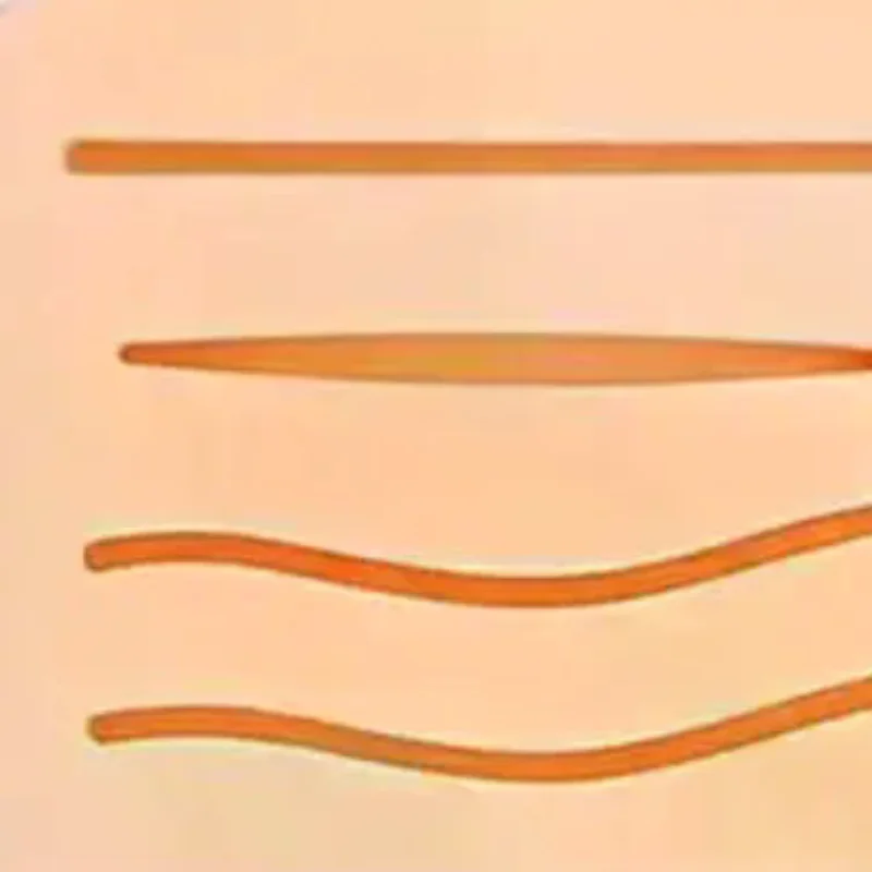 

Reusable Surgical Suture Kit Pad Silicone Skin Wounds Suture Practice Traumatic Simulation Wounds Training Teaching Model