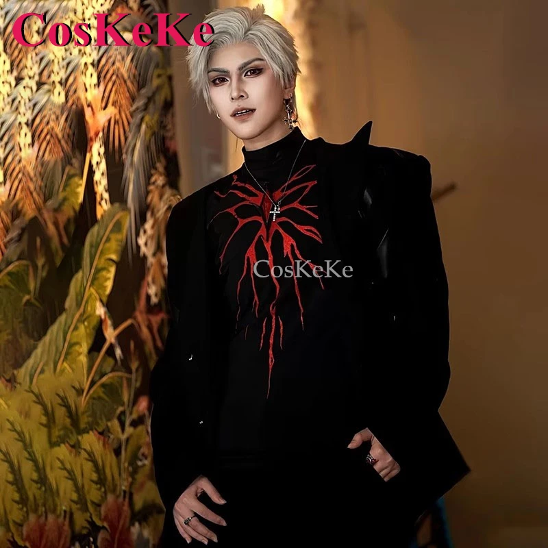 

CosKeKe Sylus Косплей Костюм Игра Love And Deepspace Модные водолазки с принтом Топы унисекс Одежда для ролевых игр и вечеринок