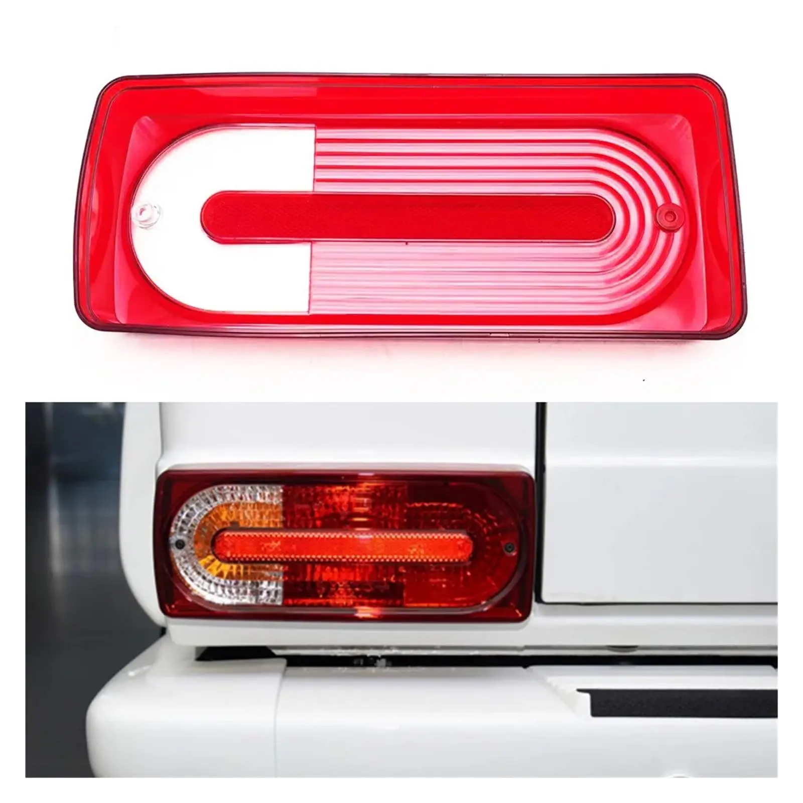 لمرسيدس بنز G-Class W463 2007-2018 سيارة الضوء الخلفي قذيفة الفرامل ضوء استبدال الذيل غطاء المصباح الملحقات #2