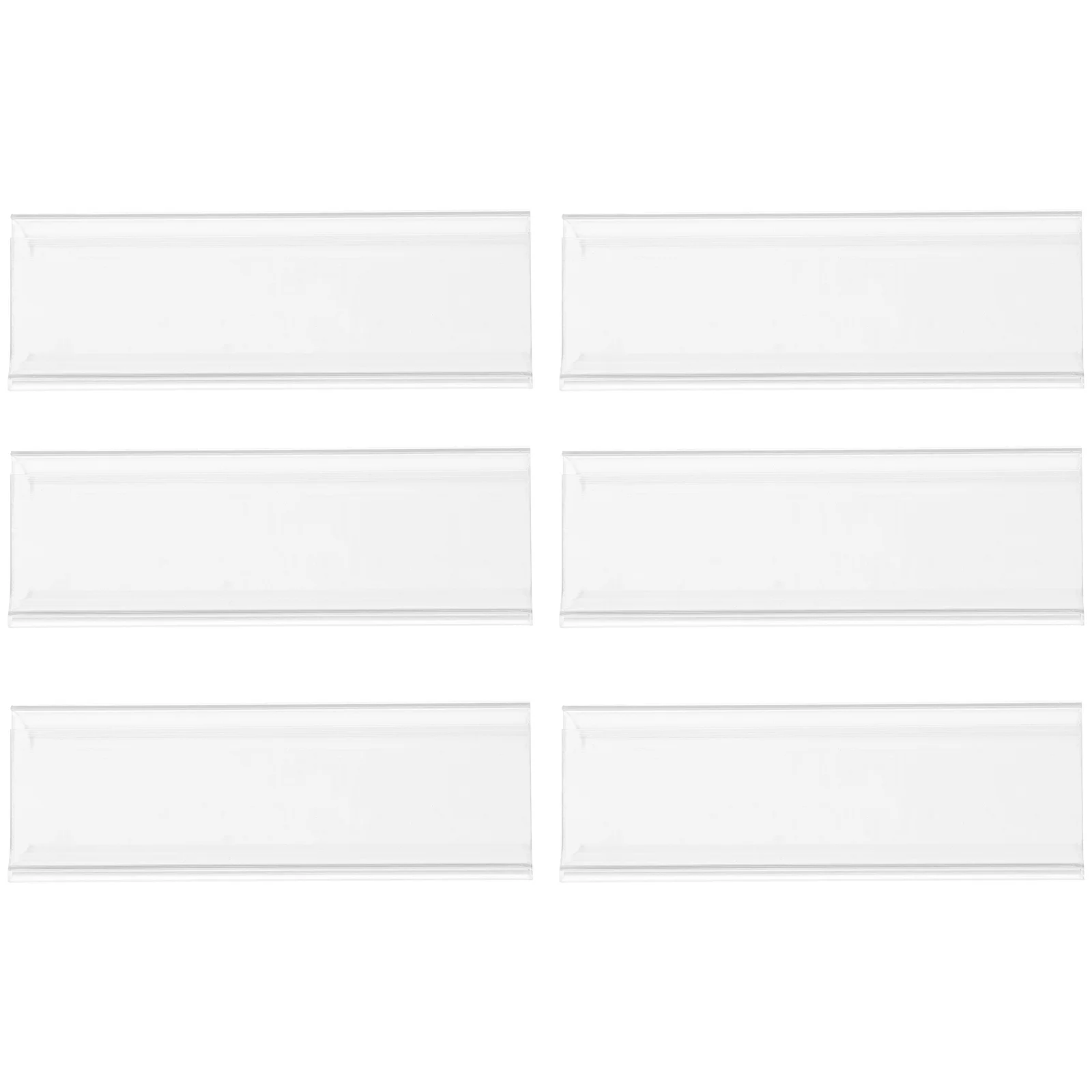 

6 шт. держатели ценников прозрачные акриловые этикетки 8 см полка слот для карт стабильная подставка супермаркет магазин торговый центр знаки