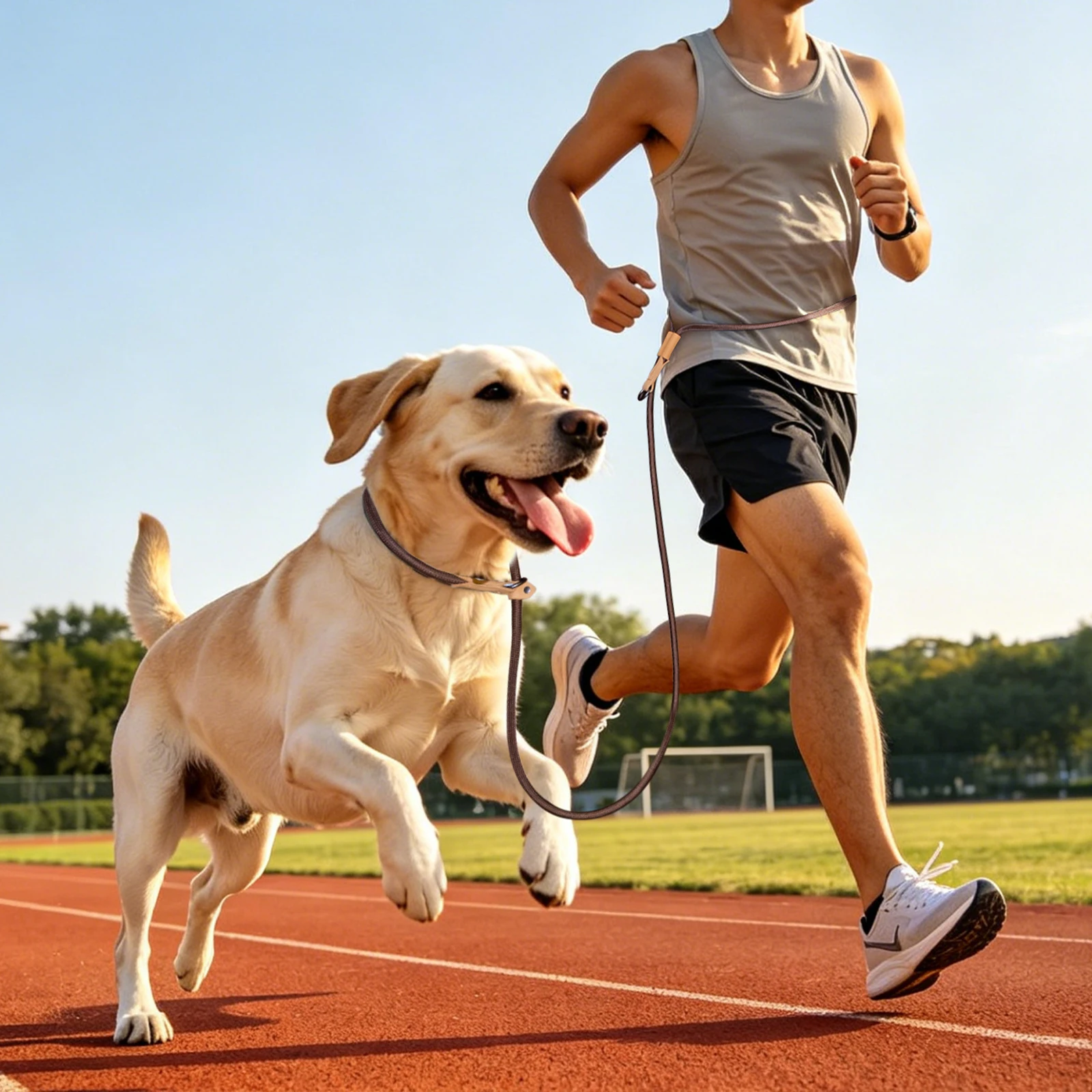 Hands Free Dog Running Leash Waist Belt - Correa de cintura manos libres para