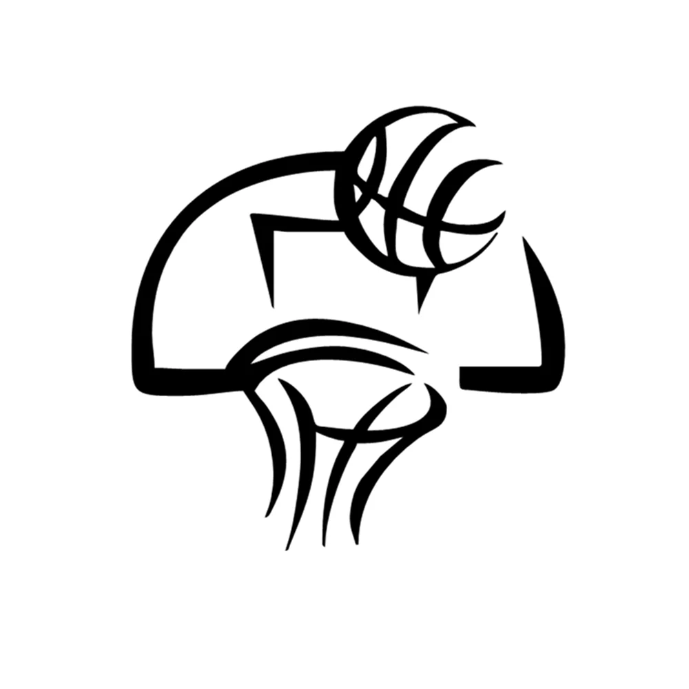 

Sports Vinyl Car Stickers Waterproof Decals for SUV Truck Motorcycle Body Window - Basketball Auto Decor Accessories