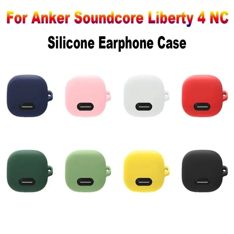 Silicone Headphone Cover Anker Soundcore Liberty 4 NC Wireless Earbuds Case Dustproof Earphone Protector Charging Box Sleeve