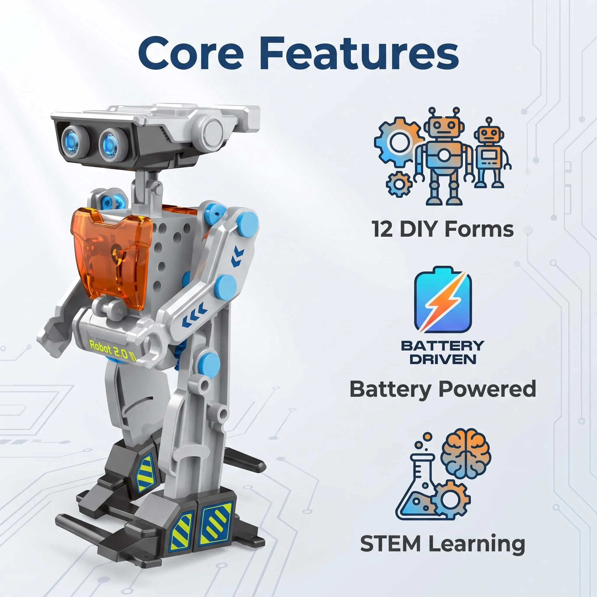 12-in-1 elektrische robotbouws - Science Project Robot recensie en prijs