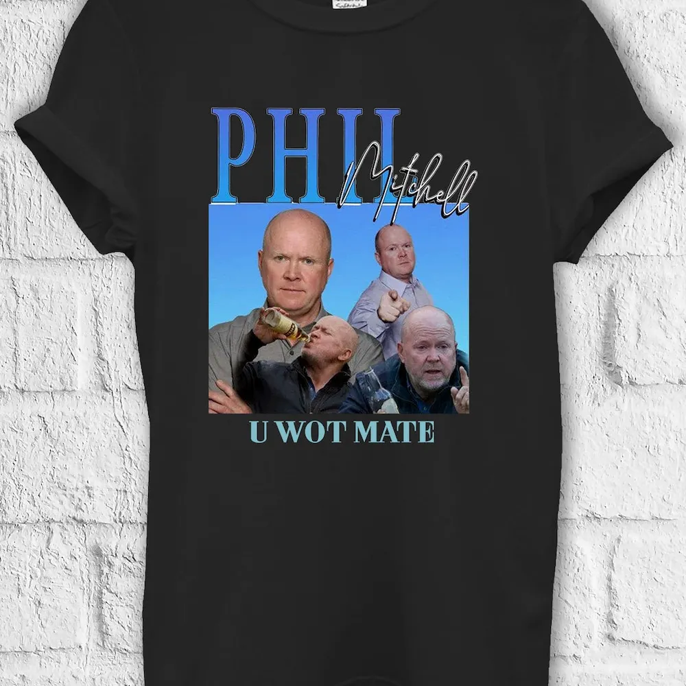 Phill Mitchell U Wot Mate T Shirt Sweat Jute Bag Kids Baseball Pullover Baggy Boyfriend 3705