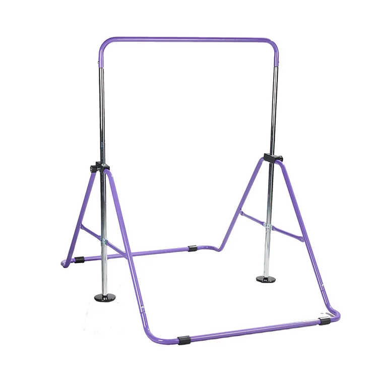 شريط أفقي للتدريب على الجمباز قابل للطي، ارتفاع قابل للتعديل في الداخل والخارج مناسب