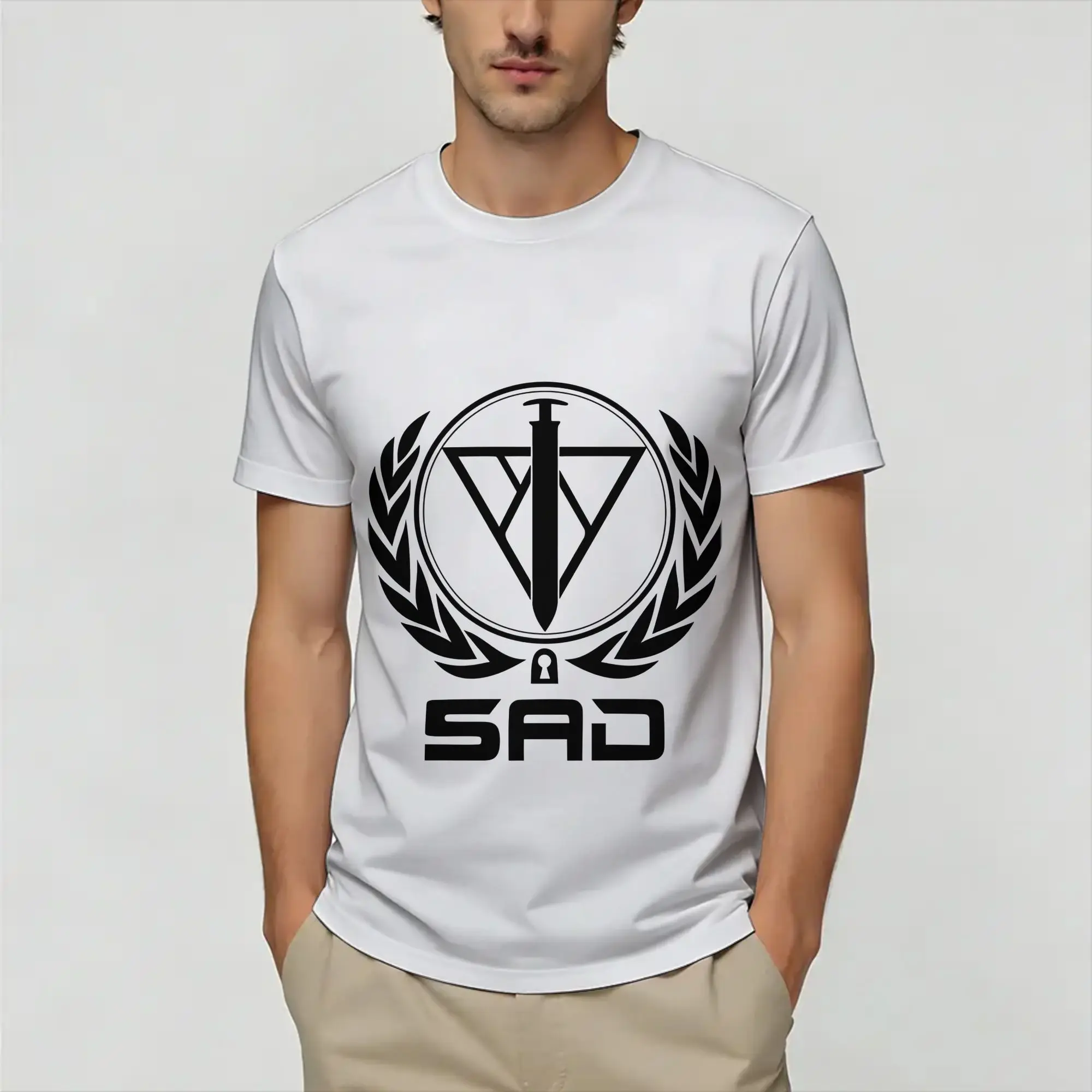 Vintage Psycho-Pass  T-Shirts for Men O Neck Pure Cotton T Shirt  Short Sleeve Tees 4XL 5XL Tops