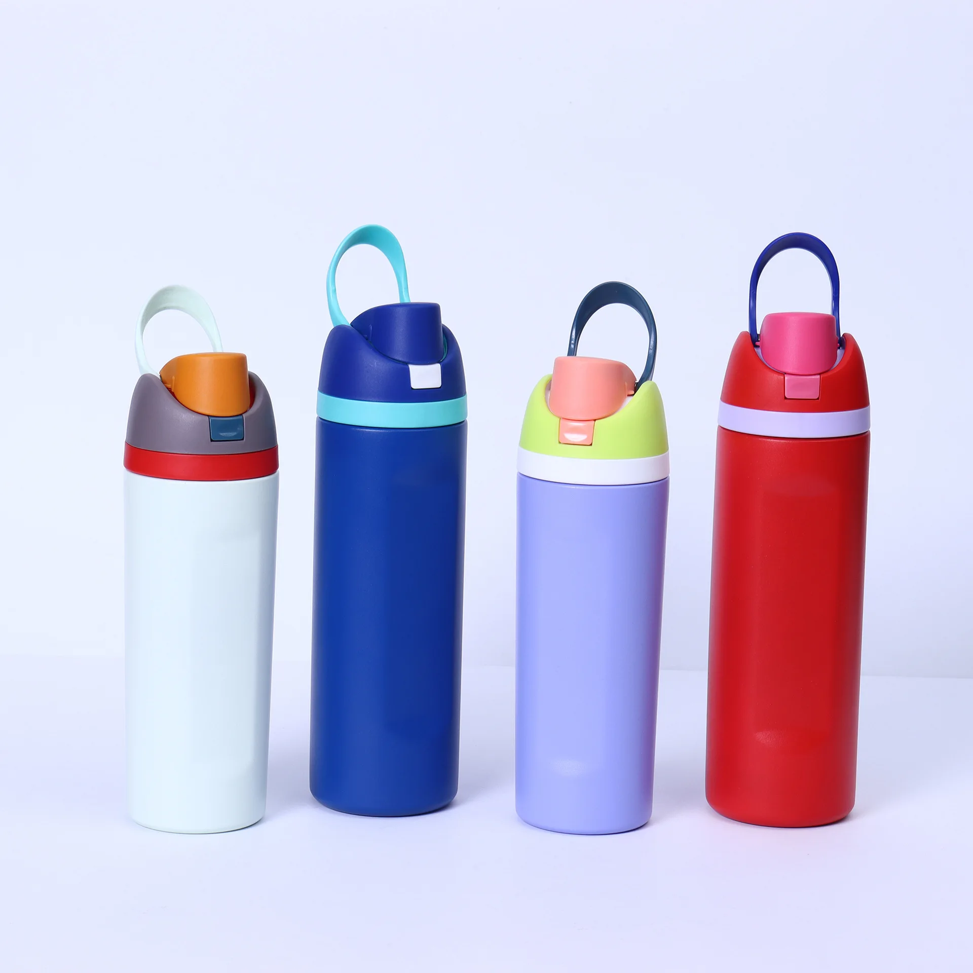 

2025 New Double Drink Bounce Fruit Cup Outdoor Portable Sports Bottle 304 Stainless Steel Double-layer Vacuum Insulation Cup