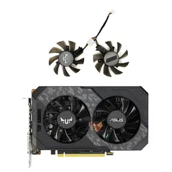 2 adet 75MM FD8015U12S RTX2060 GTX1660 GTX1650 GPU Fan ASUS TUF oyun GTX 1650 1660 süper RTX 2060 grafik kartı soğutma fanı