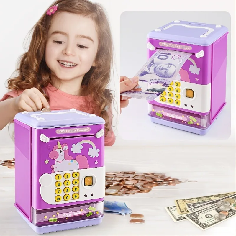 Iko-Tirelire Électronique à Empreintes Digitales avec Musique pour Garçon et Fille, Cadeau d'Anniversaire pour Enfant en Bas Âge, Nairobi, Orn, KrasnoBear