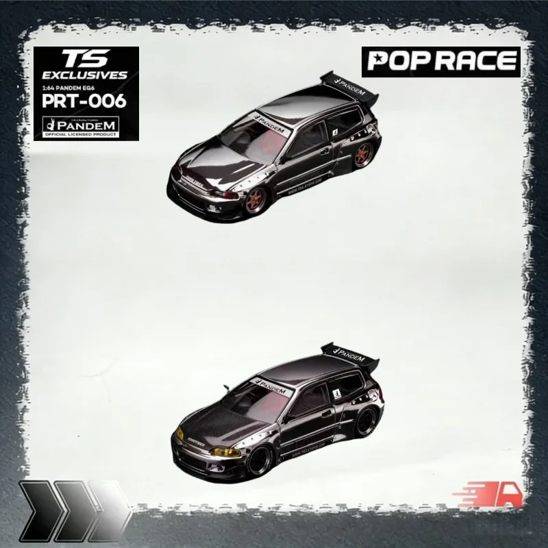 [Pre-sale] TS x Poprace 1:64 Pandem Civic EG6 Simulation Alloy Car Model, Boys' Gift Toy, Adult Collection Decoration Item.