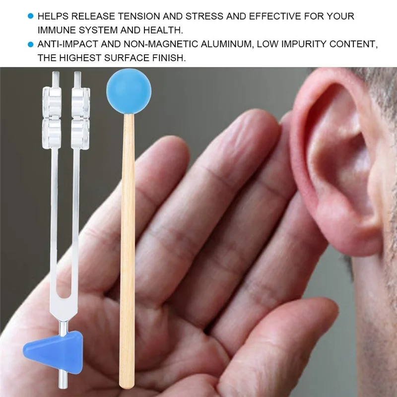 

Набор камертонов, камертон, серебряный и синий алюминиевый сплав с молотком, диагностический инструмент для здравоохранения