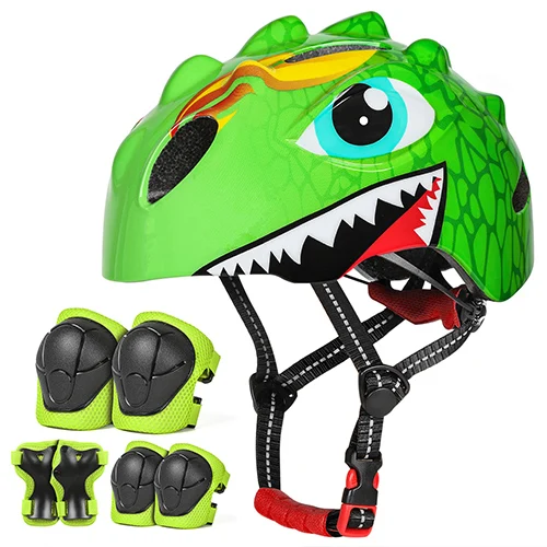 VICTGOAL Kinderfietshelm Kind Sport Veiligheid Fietsen Bescherming Knie Elleboogbeschermer Sets Loopfiets Rolschaatsen Helmbeschermer