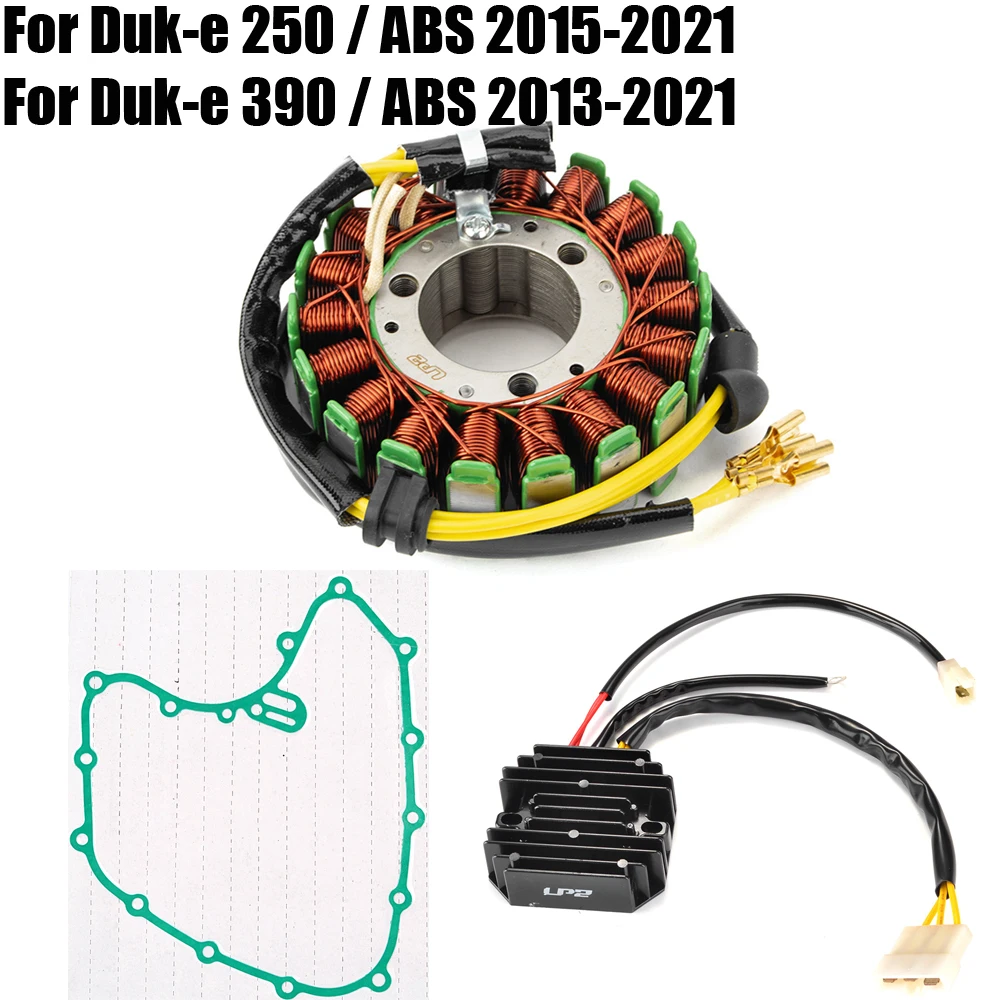 Stator Coil Gasket + Regulator Rectifier For Duke 250 390 ABS 2015 - 2021 For Husqvarna Vitpilen Svartpilen 401 2018 2019 2020