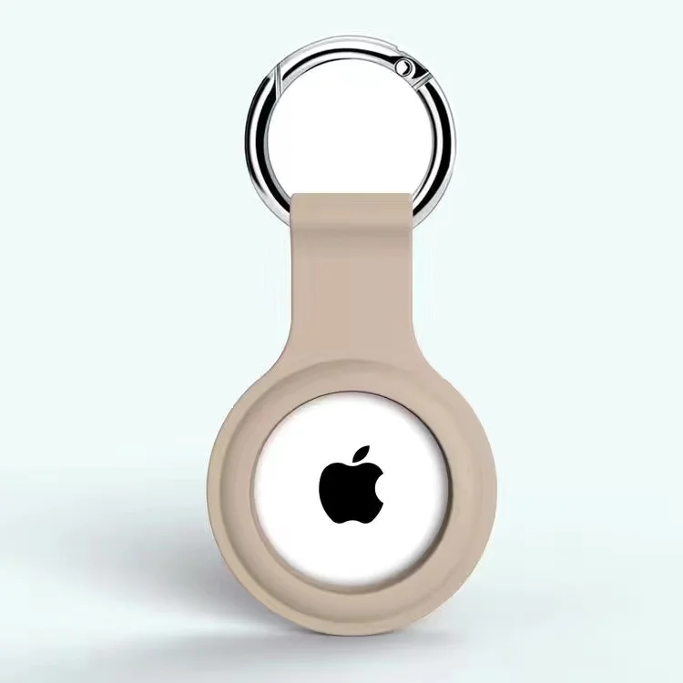 Hülle für Apple Airtags, Schutzhülle aus Flüssigsilikon, Tracker-Zubehör, kratzfeste Hülle mit Schlüsselanhänger, Air Tag Case