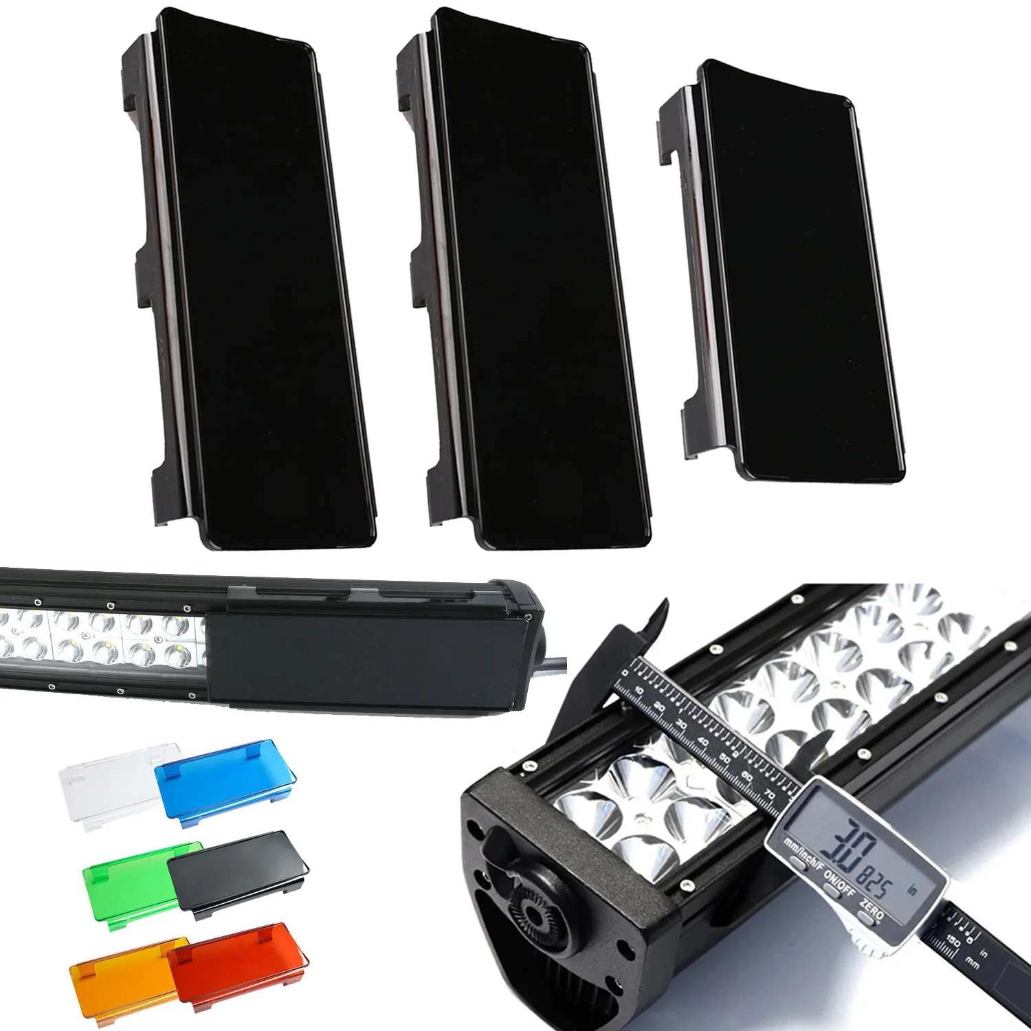 

22-дюймовая светодиодная панель, крышка объектива, пылезащитная защита для бездорожья, прямая/изогнутая двухрядная светодиодная рабочая панель, ATV, грузовик, внедорожник 4X4